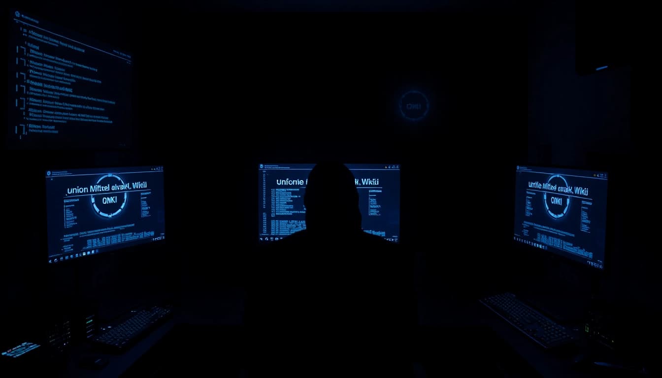 Explore the hidden wiki 1 with a visual of a tech-savvy individual navigating the dark web.