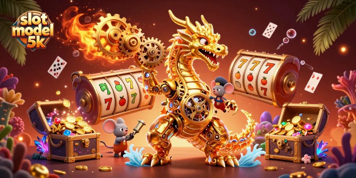 Experience thrilling wins with slot modal 5k through an engaging dragon-themed 3D illustration.