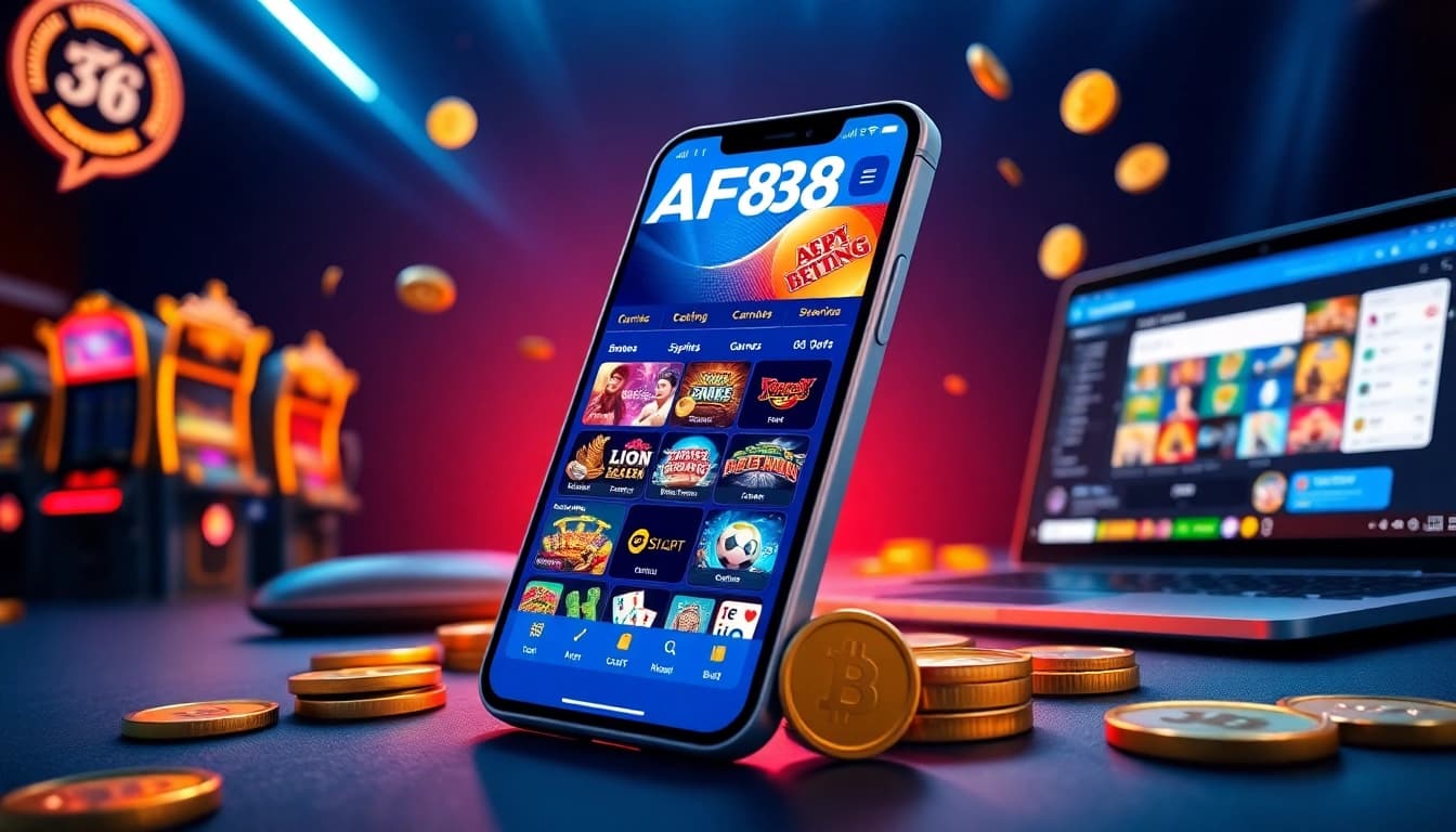 AF88 online betting platform showcasing gaming options and user interface.