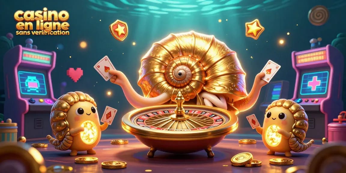 Jouez sur un casino en ligne sans vérification avec une illustration animée captivante.