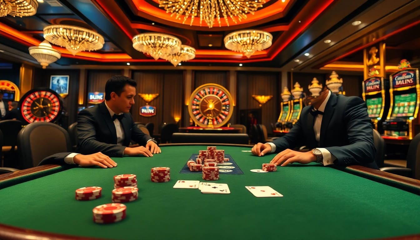 Players winning at poker in a glamorous casino setting showcasing the hidden wiki elements.