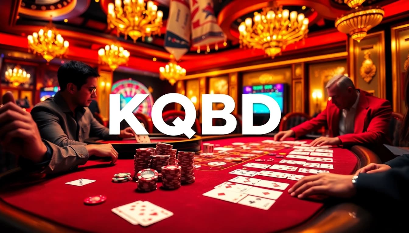Watch KQBD hôm nay come alive at the luxurious poker table with vibrant chips and intense gameplay.