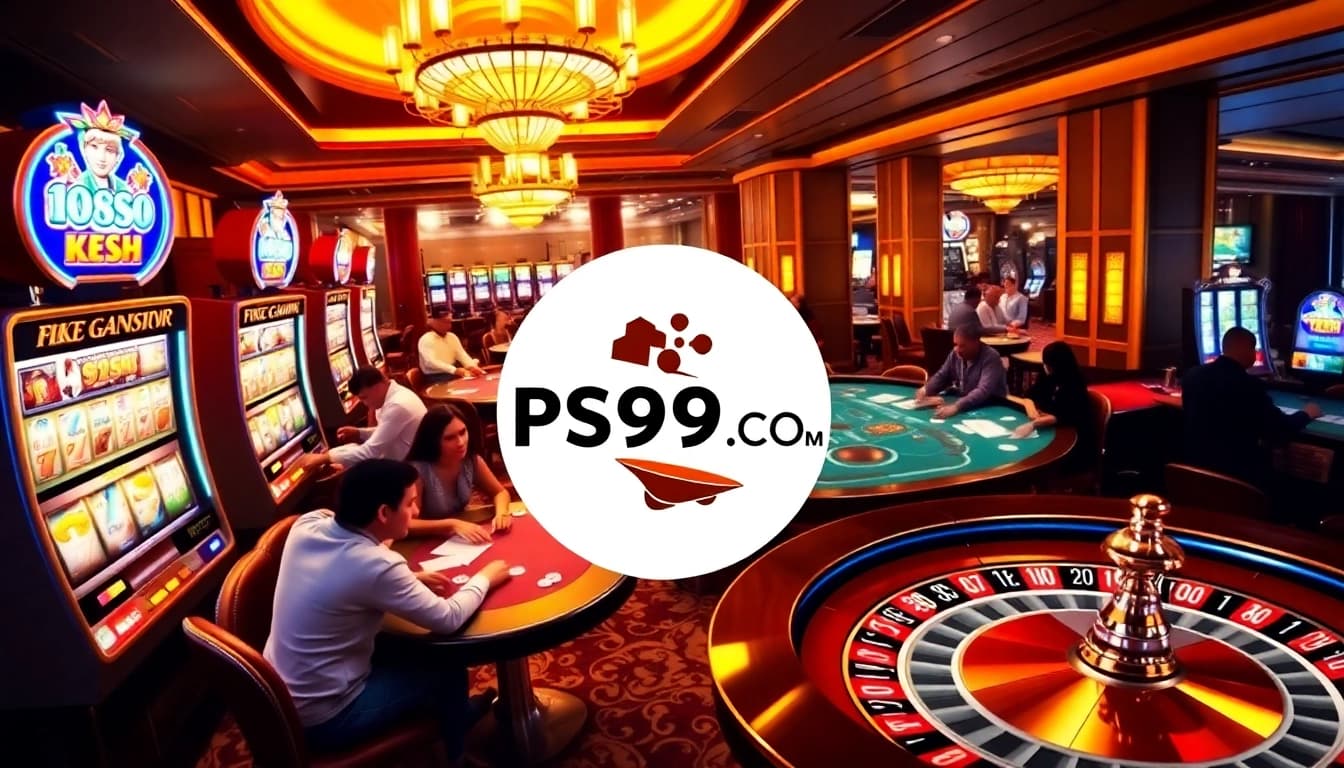 Gamblers enjoying the high-energy gaming experience at PS99 COM casino.