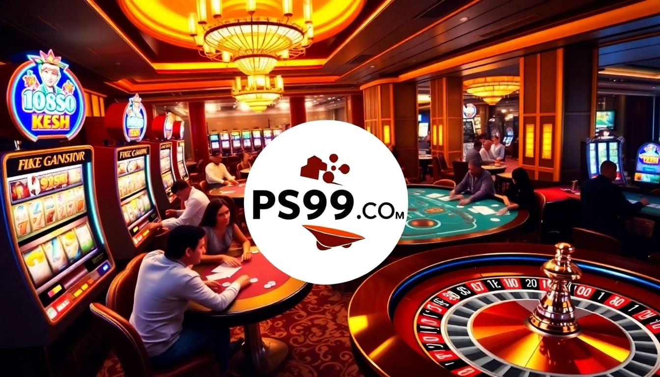 Gamblers enjoying the high-energy gaming experience at PS99 COM casino.