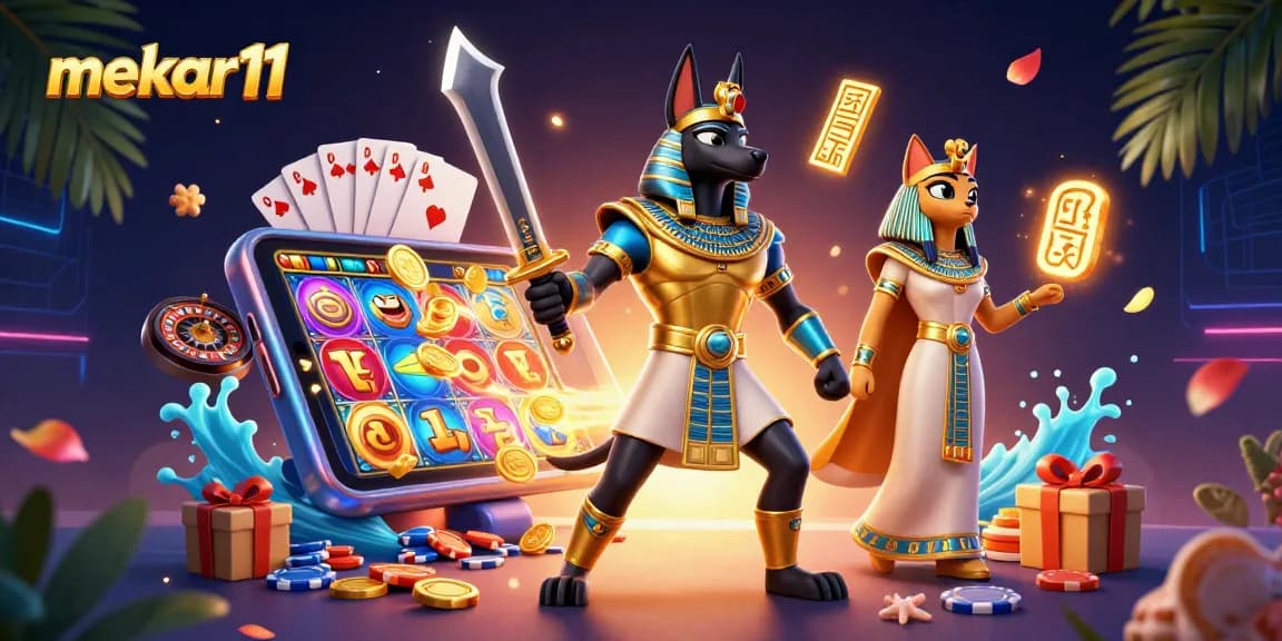 Engage with mekar11 slots featuring ancient Egyptian warriors and dynamic gaming action!