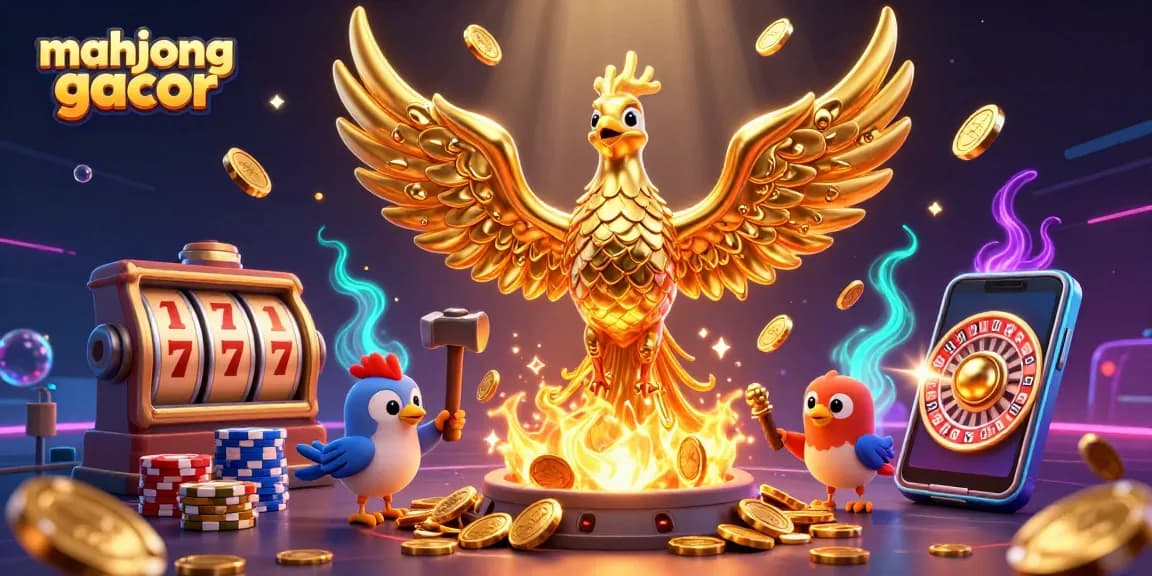 Experience thrilling wins with mahjong gacor in this captivating casino illustration.