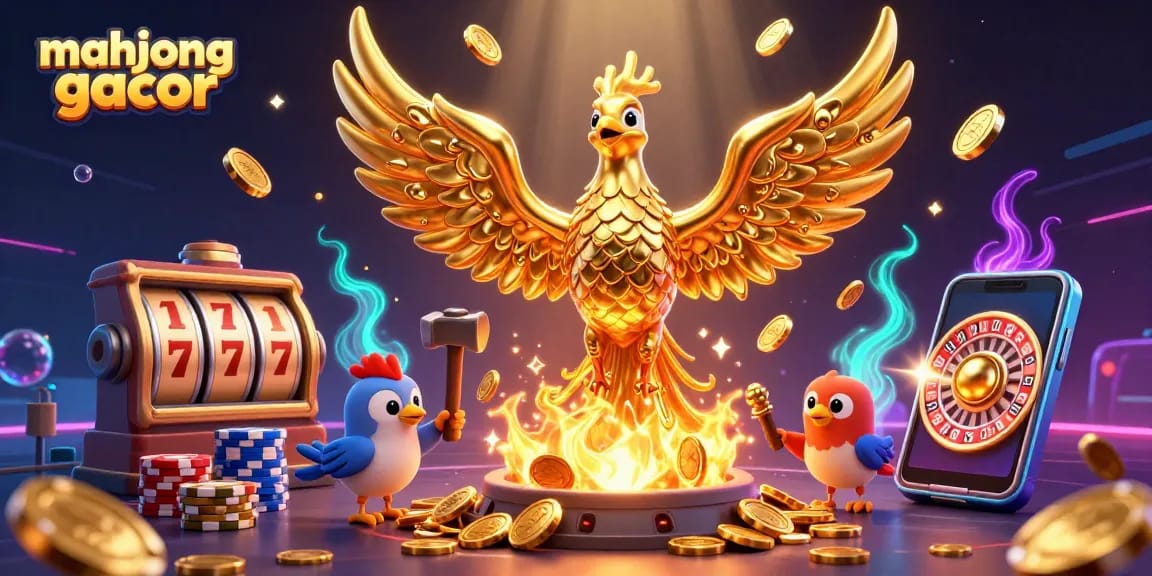 Experience thrilling wins with mahjong gacor in this captivating casino illustration.