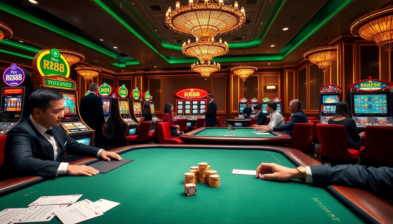 RR88 players enjoying immersive casino games with engaging action.