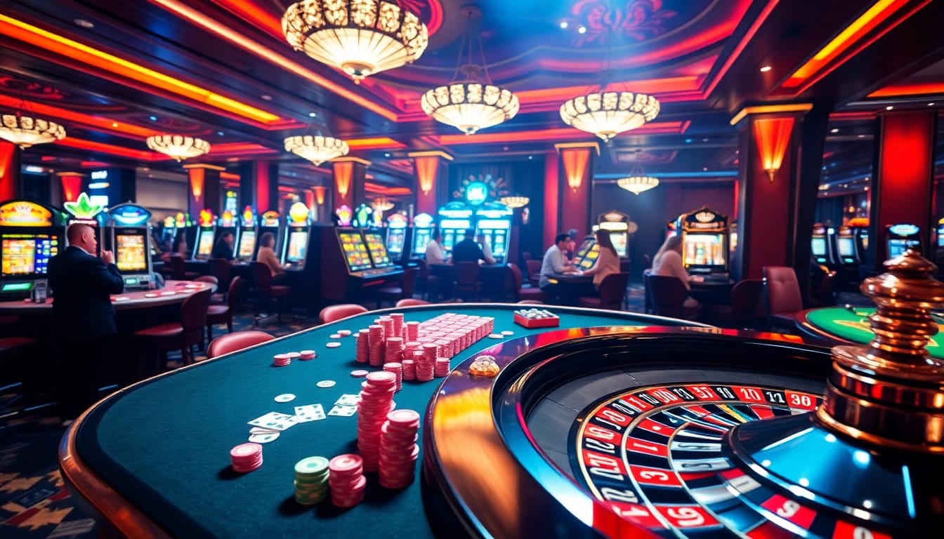 Experience thrilling gameplay at https://gg88.wales/ with vibrant casino tables and exciting slot machines.