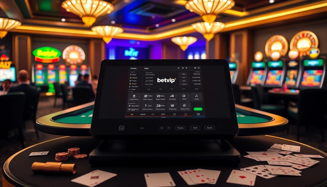 Người chơi đang tham gia bàn poker, sử dụng ứng dụng BetVIP tiên tiến cho cược thể thao.