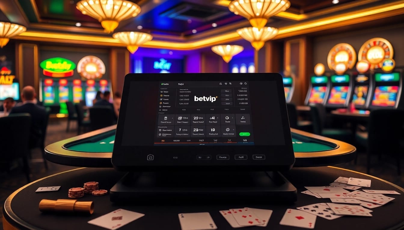 Người chơi đang tham gia bàn poker, sử dụng ứng dụng BetVIP tiên tiến cho cược thể thao.