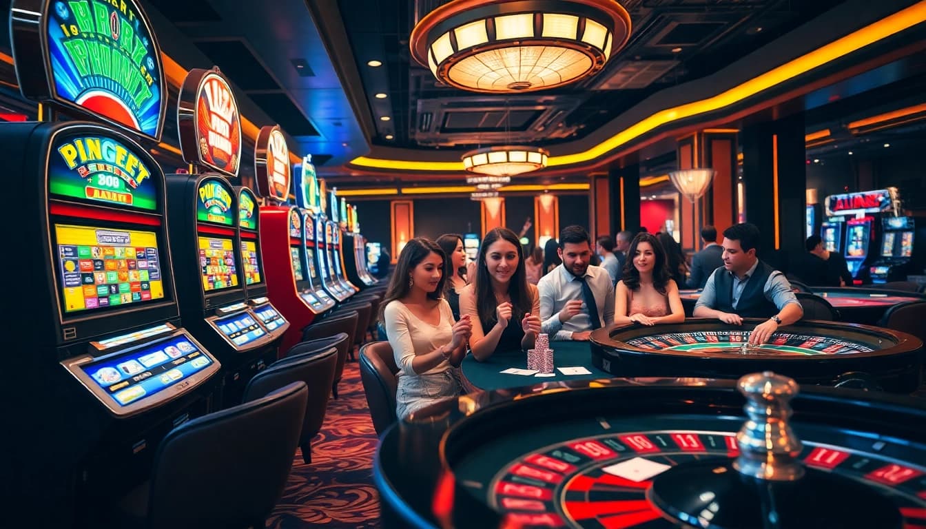 Experience the thrill of gambling at https://nohu900.gripe/ with elegant casino scenes filled with excitement.