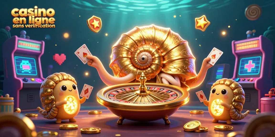 Jouez sur un casino en ligne sans vérification avec une illustration animée captivante.