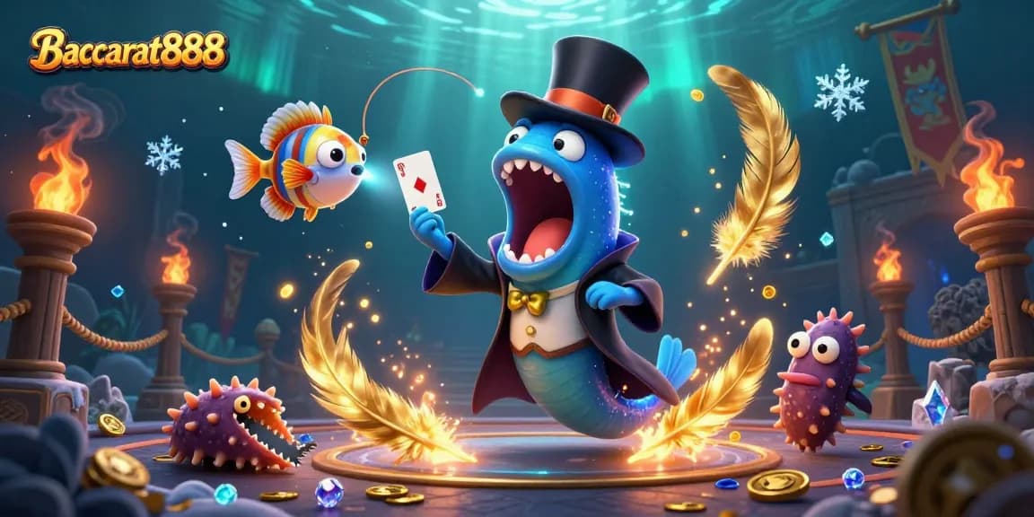Enhance your gaming experience with Baccarat888 by witnessing a bioluminescent eel performing card tricks.