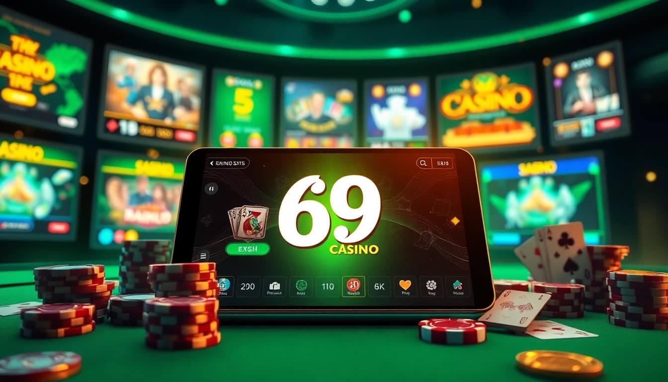 69 VN online casino gaming interface showcasing exciting games and vibrant colors
