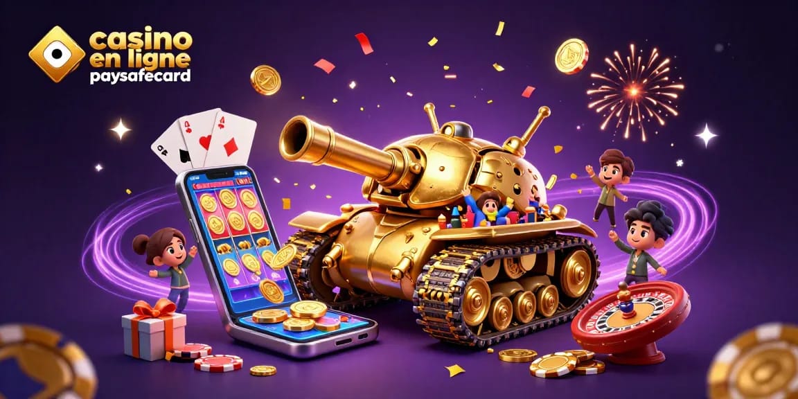 Jouez dans un casino en ligne paysafecard avec des motifs d'argent et des jeux éclatants.