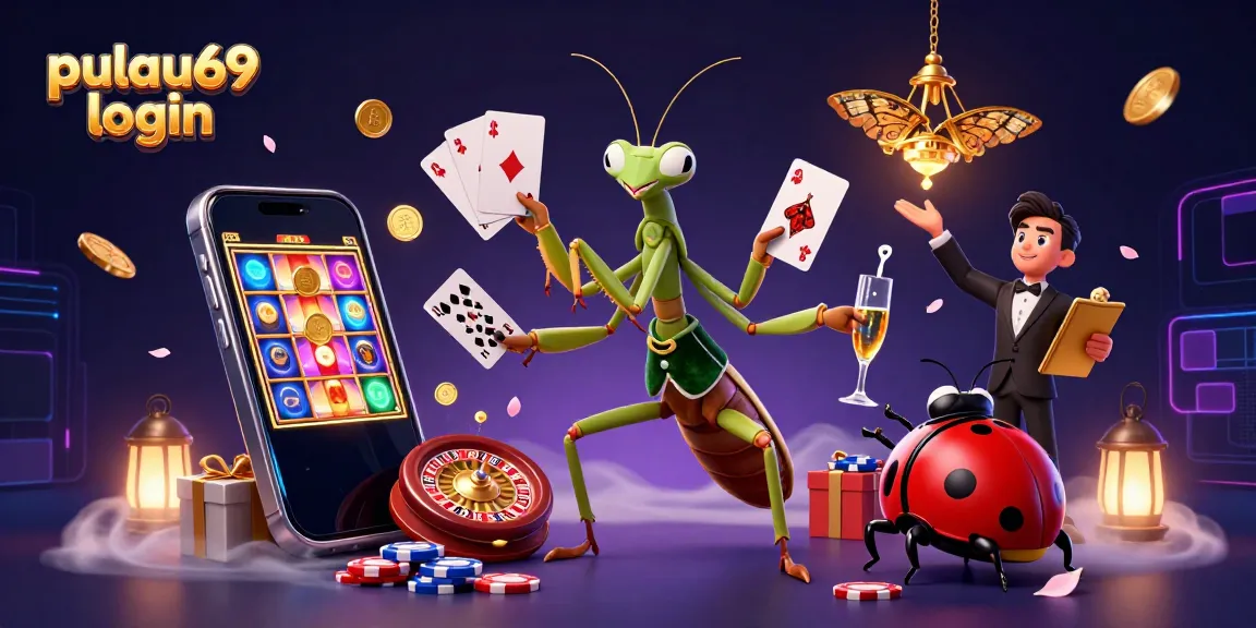 Engage with pulau69 login as the mantis sharp deals cards and pours champagne in this lively casino scene.