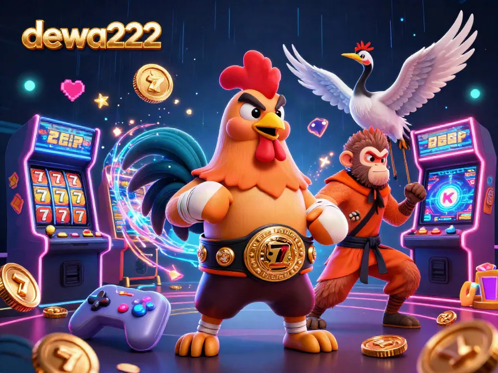 Engage with the colorful gaming elements of dewa222 through its vibrant slot machines and charming characters.