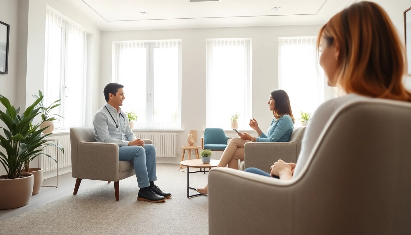 Engaging scene of Donna Morgan Counselling in a peaceful therapy room with warm lighting.
