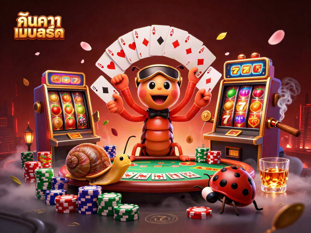 Spin the reels and search for gaming excitement in ค้นหาเกมสล็อต featuring vivid slot machines and quirky characters.