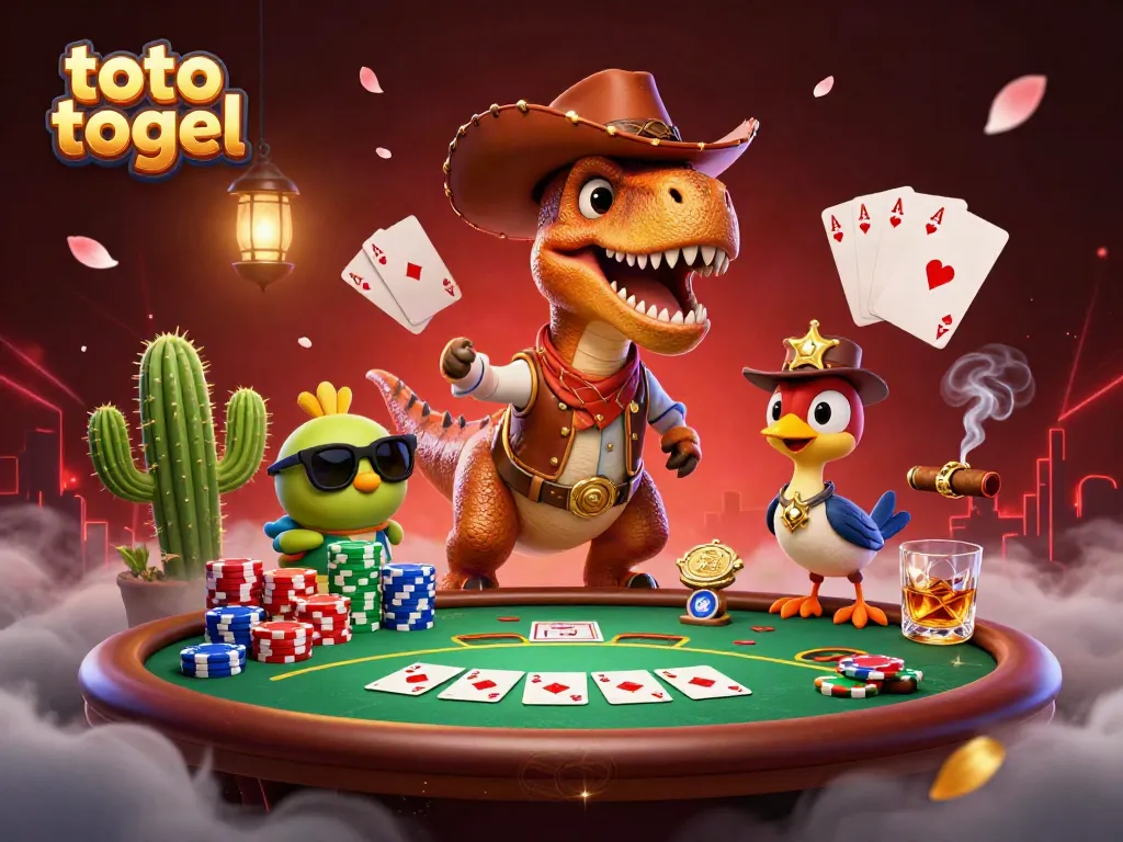 Memenangkan toto togel dengan semua karakter lucu dan suasana kasino yang meriah