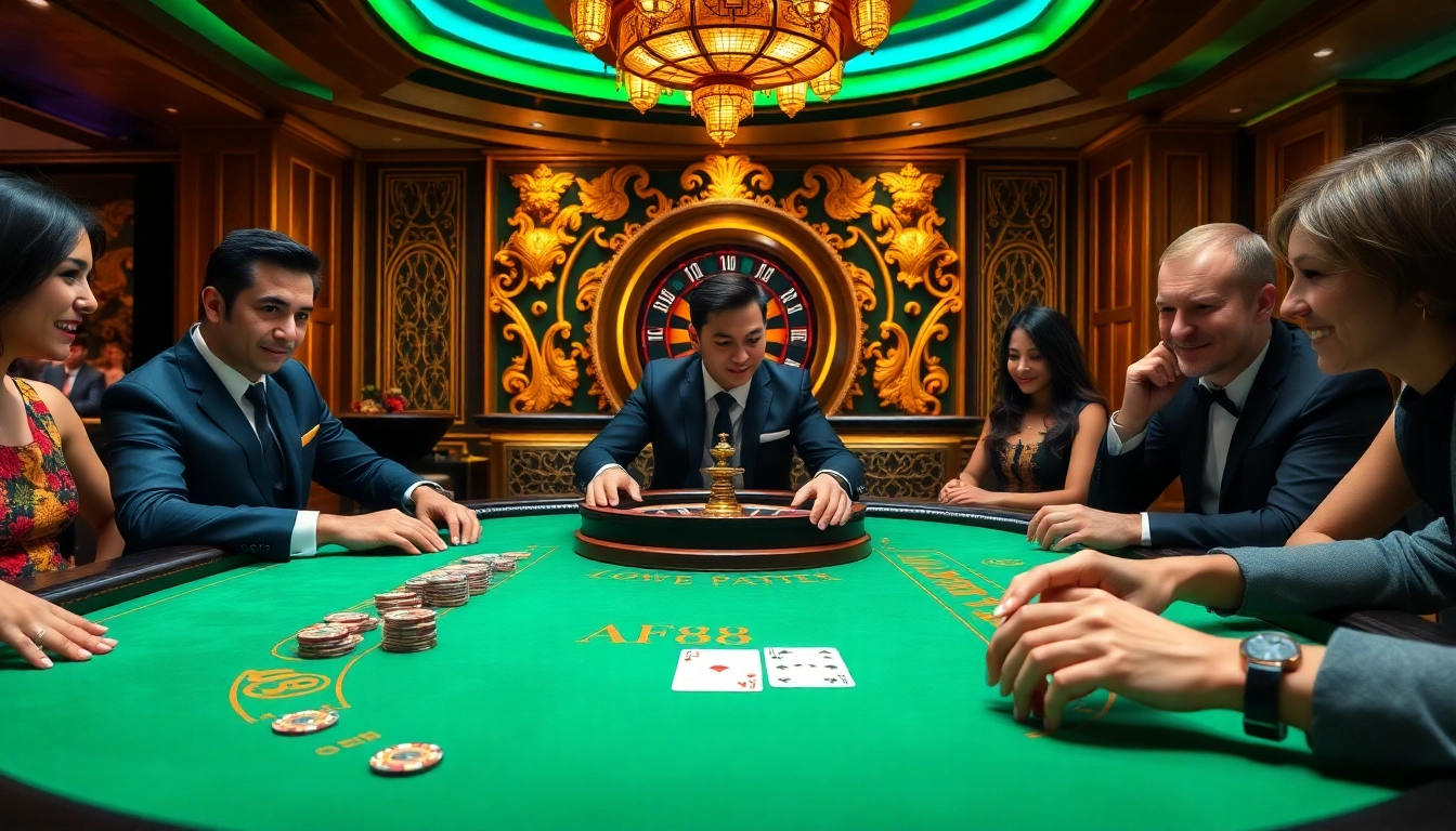 Experience the thrill of winning at AF88's vibrant casino tables and games.