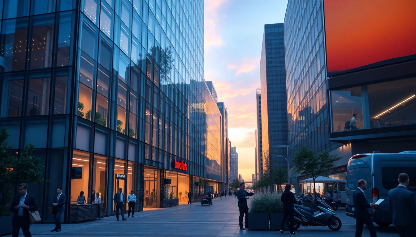 Modern commercial building exterior showcasing innovation and professionalism.