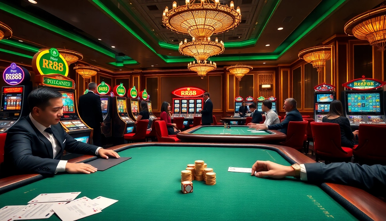RR88 players enjoying immersive casino games with engaging action.