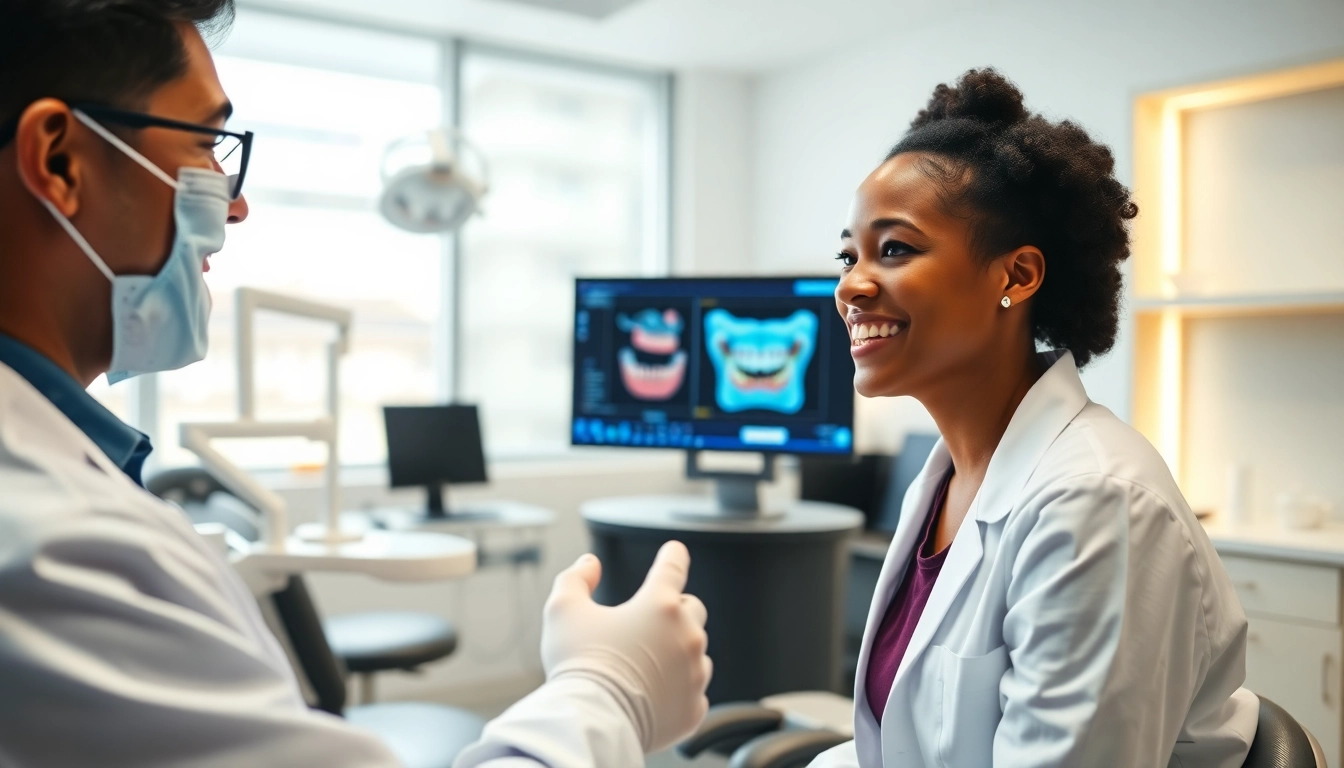 Find an orthodontic near me, showcasing a professional orthodontist consultation.
