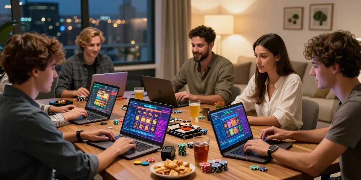 Enjoying non UK casino games together at home with https://dsam.org.uk, showcasing vibrant gaming graphics and a lively atmosphere.