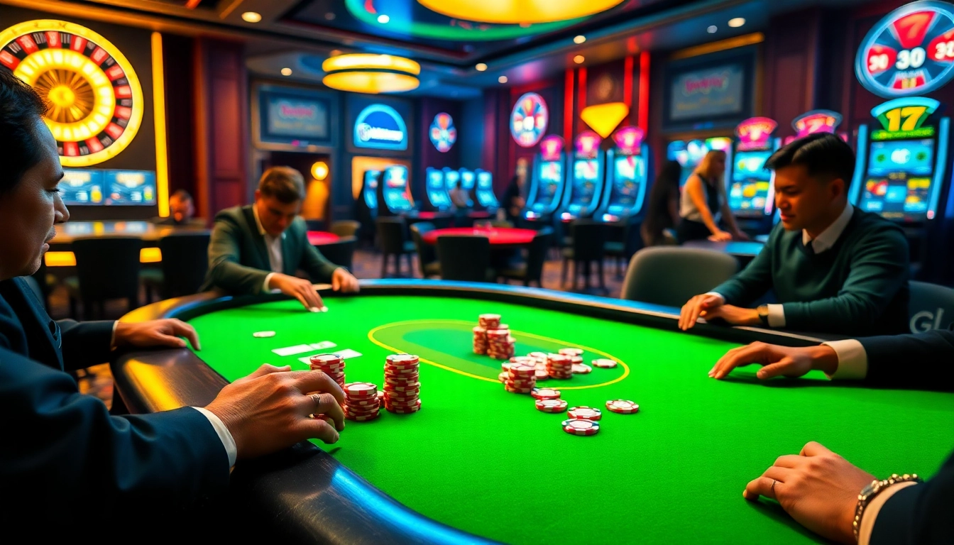 Experience vibrant gambling action at https://thabethome.com/ with poker, roulette, and slot machine excitement.