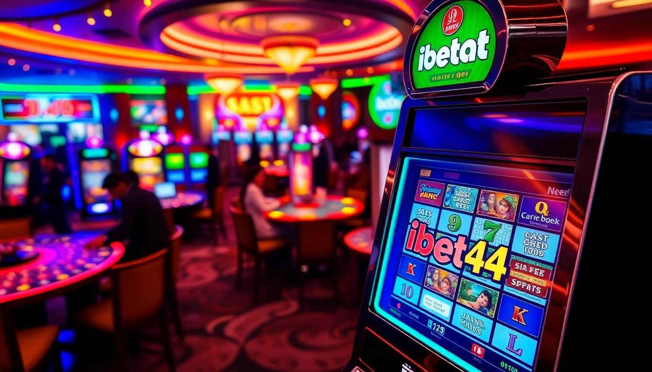 Memenangkan permainan di ibet44 slot di kasino yang penuh warna dan peluang menarik.