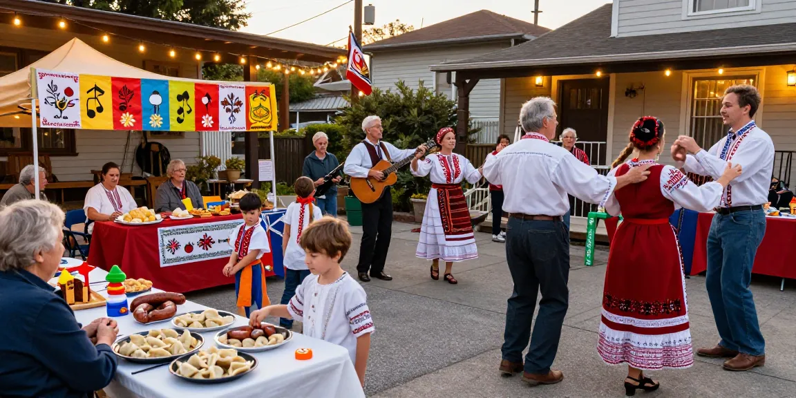 Polish community festival in San Francisco at https://www.sfpol.com/, showcasing traditional culture through music and food.