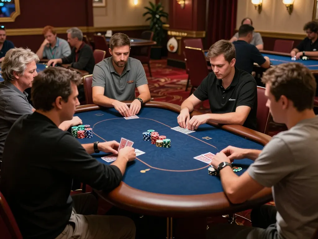 Experience an intense poker game at u888 with players immersed in strategy and excitement