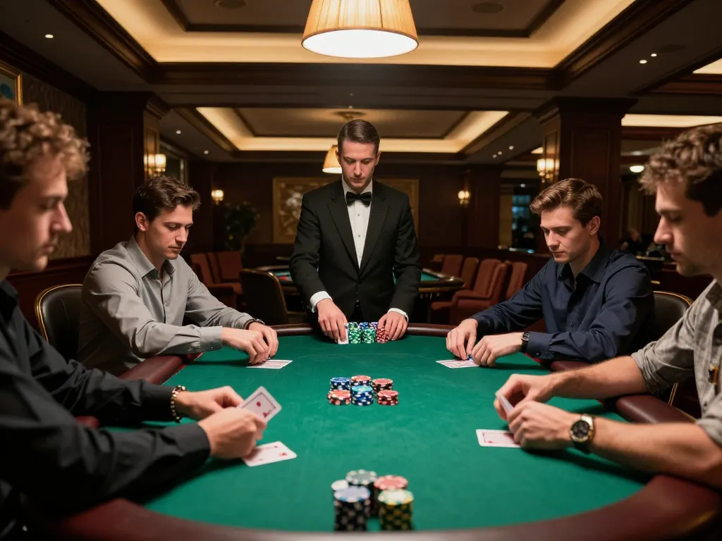 Adegan turnamen poker 88Pulsa menampilkan permainan intens dan pengambilan keputusan strategis