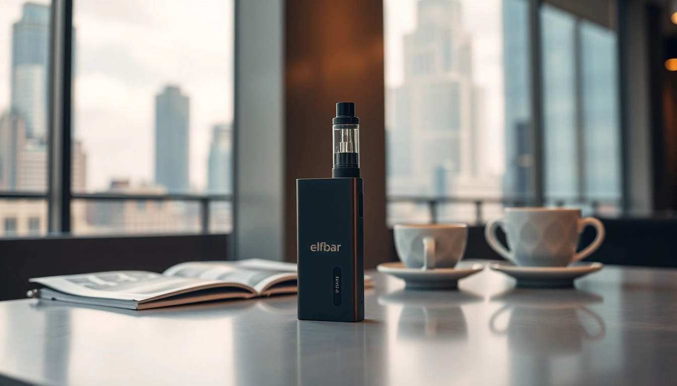 Elfbar in stylischer Umgebung mit entspannter Atmosphäre und modernem Design