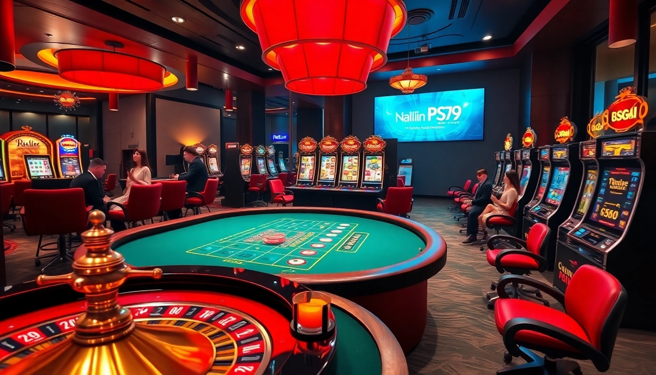 Experience the excitement of Nhà cái PS99 with vibrant casino tables and thrilling gambling action.