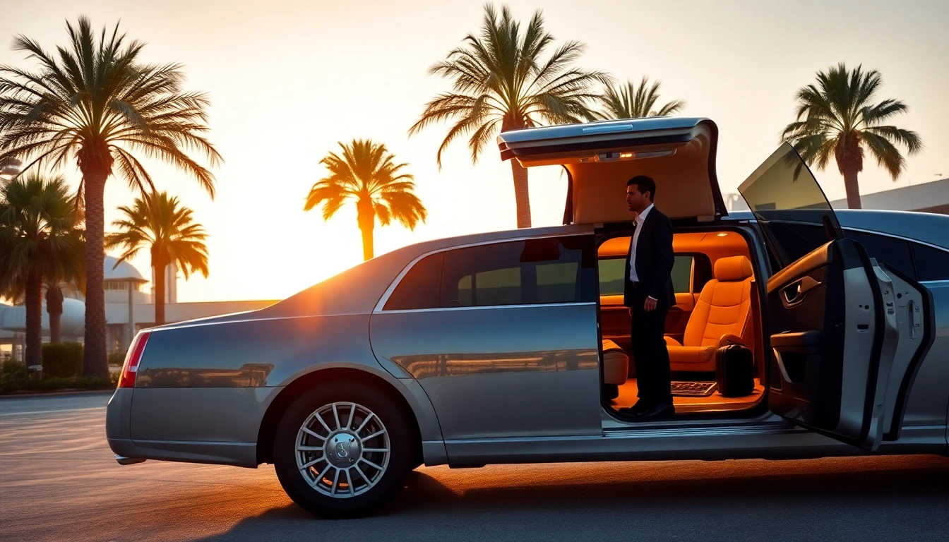 LA Limo service at LAX with a professional chauffeur and luxurious vehicle.