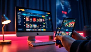 TV88 online gambling platform interface showcasing secure gaming experience and diverse betting options.
