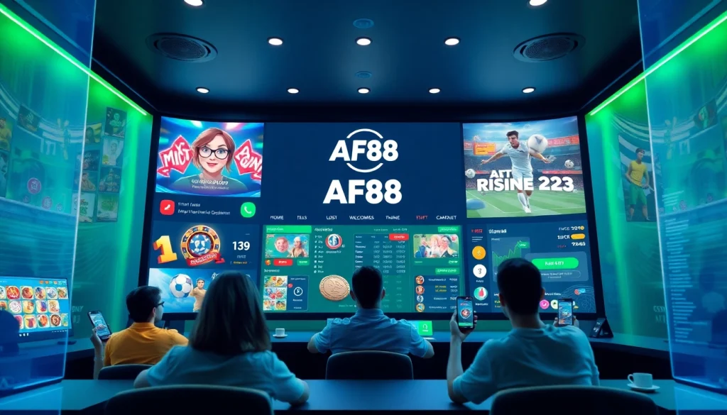 Exciting online betting experience with AF88 platform showcasing vibrant gaming options and user-friendly interface.