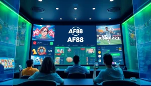 Exciting online betting experience with AF88 platform showcasing vibrant gaming options and user-friendly interface.