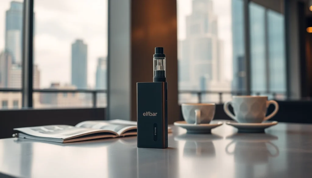 Elfbar in stylischer Umgebung mit entspannter Atmosphäre und modernem Design