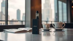 Elfbar in stylischer Umgebung mit entspannter Atmosphäre und modernem Design