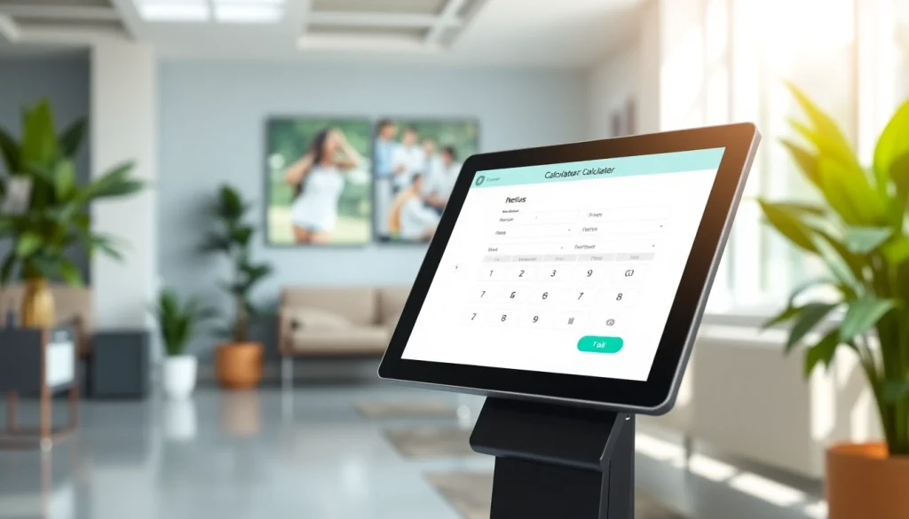 Calculate your biological age with a modern biological age calculator displayed on a sleek device.