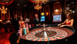 Dive into thrilling gameplay at OK365LV.COM with lively casino action featuring roulette and poker excitement.