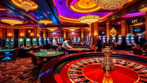 Experience the thrill of KJ C at a luxury casino with vibrant games and winning moments.