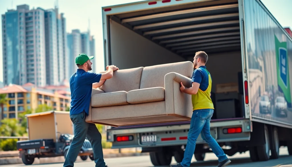 Best moving company in Vancouver providing professional service during a bustling urban move.