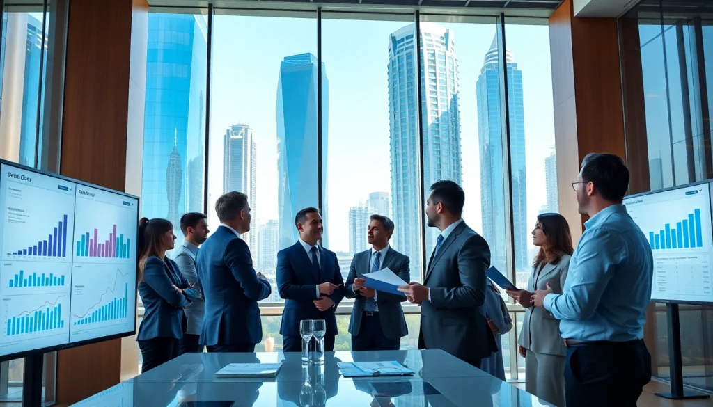 Business Consultants in Dubai engaging in a productive meeting, showcasing collaboration and professionalism.