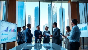 Business Consultants in Dubai engaging in a productive meeting, showcasing collaboration and professionalism.