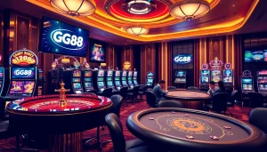 Experience thrilling gameplay at GG88 with luxurious casino elements and vibrant games.